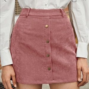 SHEIN Front Cord Mini Skirt